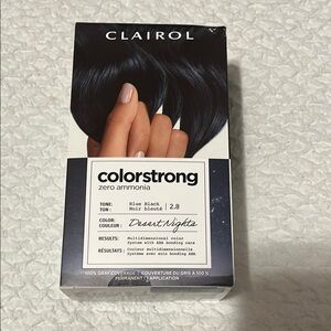 NWT Clairol Colorstrong Hair Dye 2.8 Blue Black